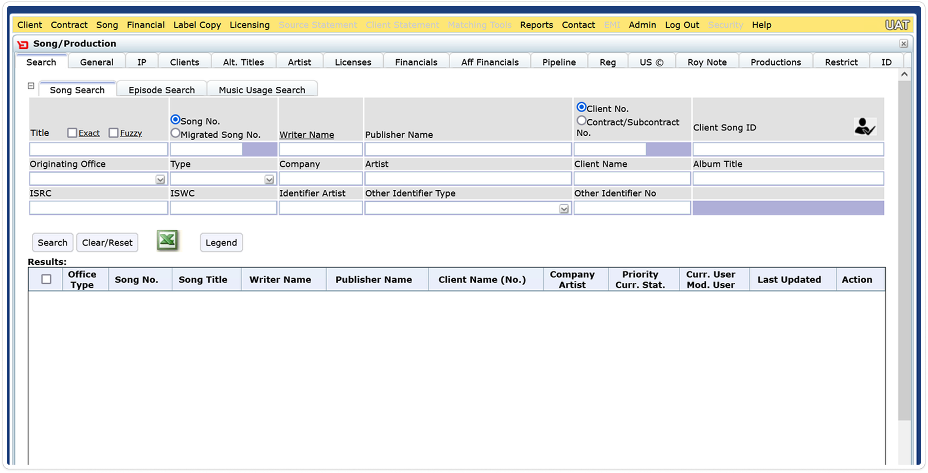 Legacy workflow screen 04